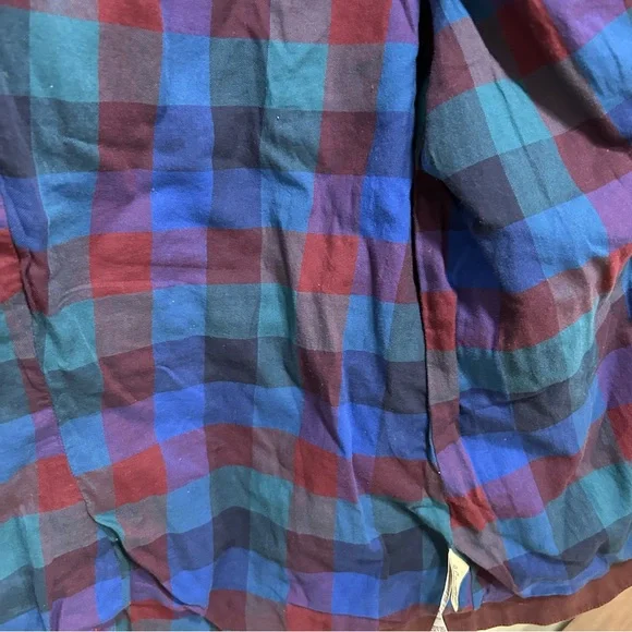 LL Bean Maroon Fleece Lined Utility Jacket - Picture 5 of 7